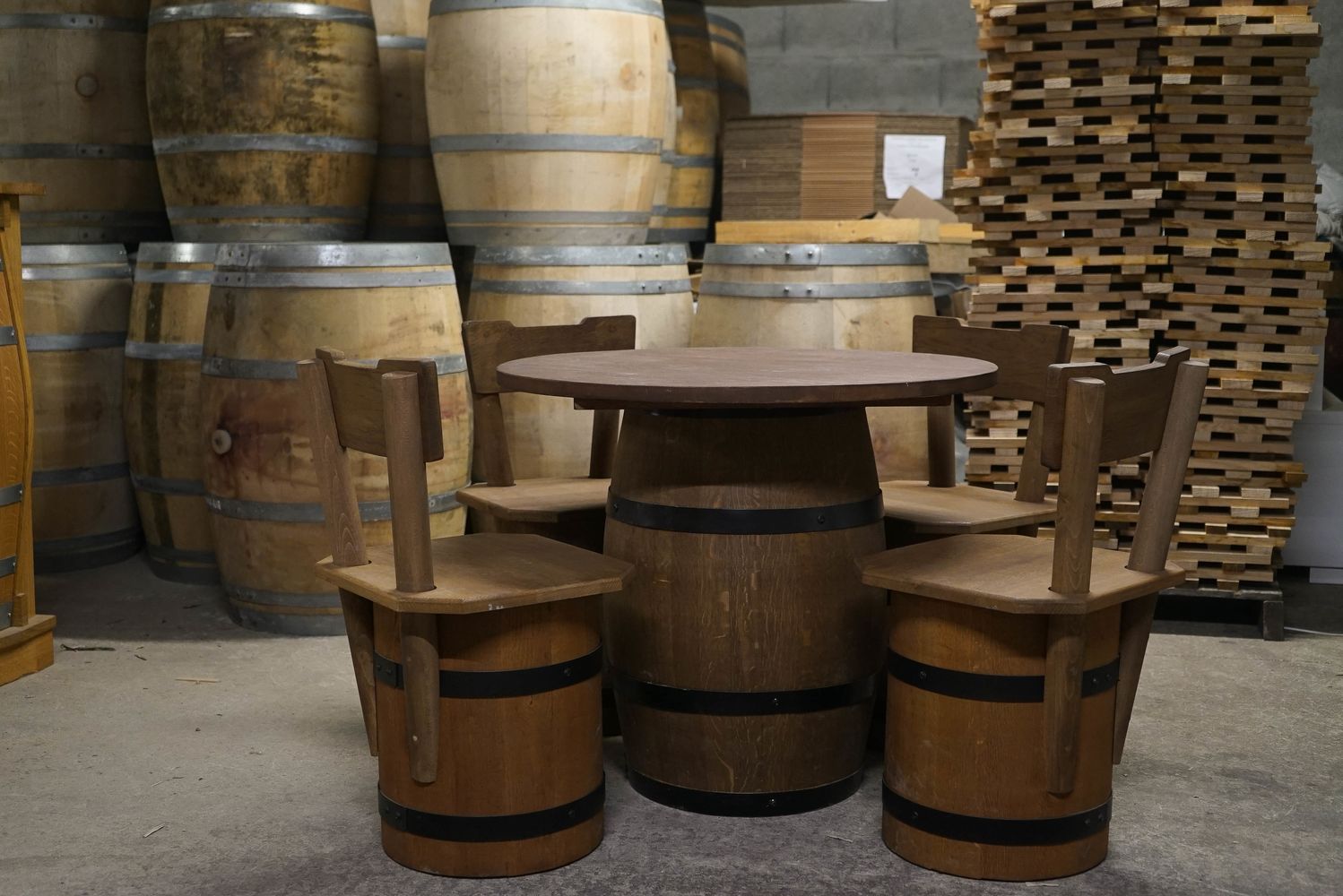 Table et chaise d'un parc d’attraction